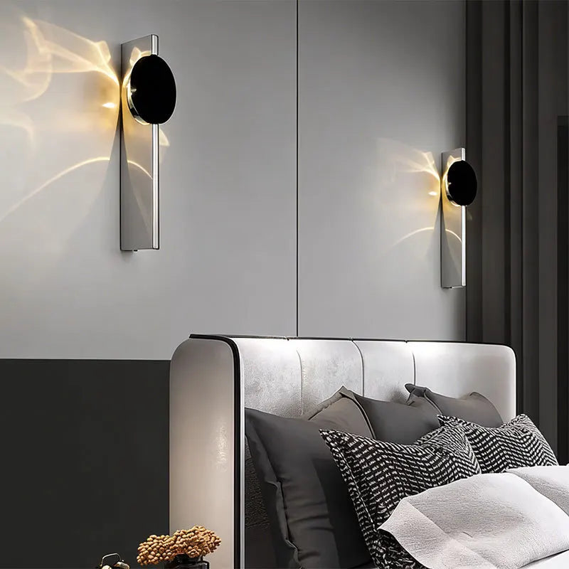 The Ripple – Matte Black LED Wall Sconce with Shadow Effect
