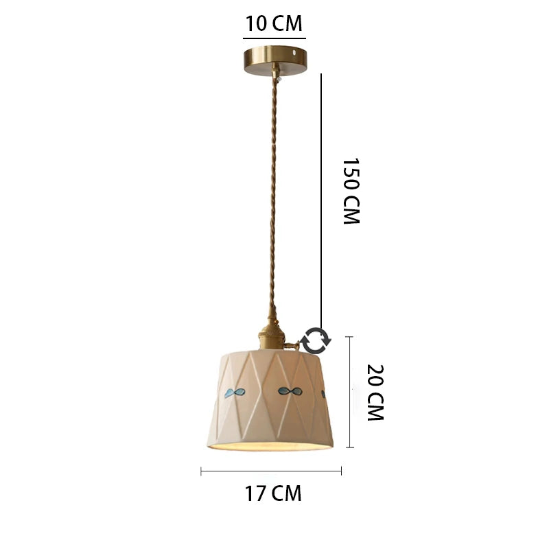 The Hana Glazed Ceramic Pendant Light