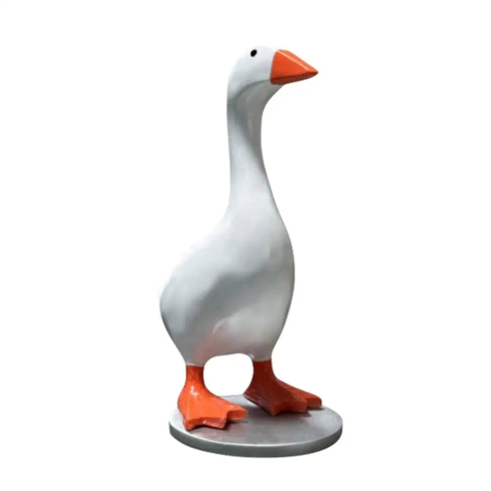 2025 New Resin Material Magnetic Goose Key Holder Gift Idea Cute Duck Figurine Functional Decor Tool Rack Office Desk