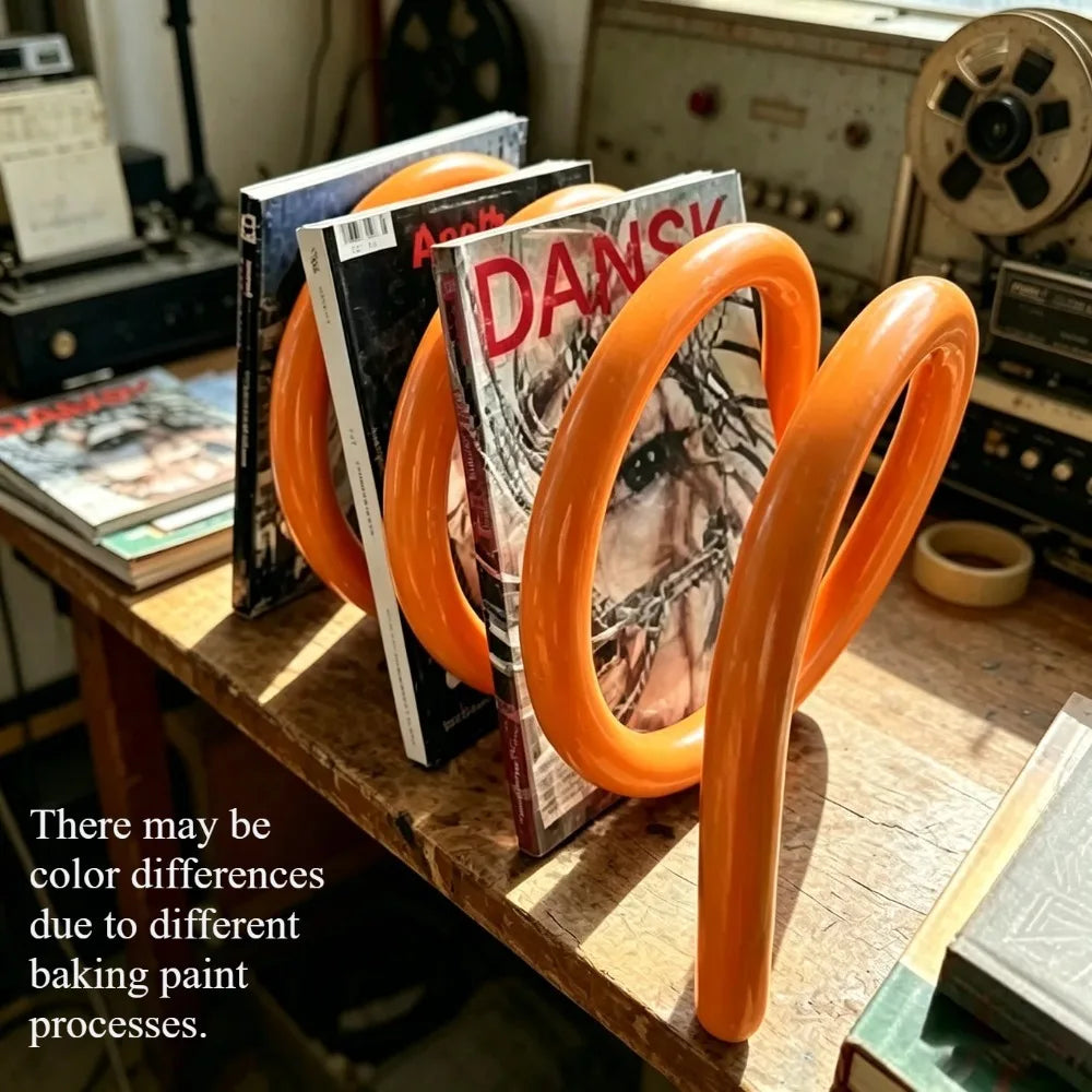 The Spiral – Rotating Metal Bookstand & Desktop File Organizer
