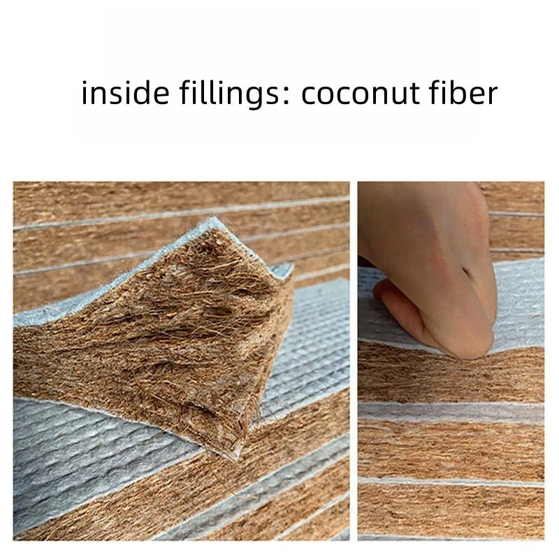 The Tatami — Foldable Japanese Rattan Floor Mat with Coconut Fiber Core