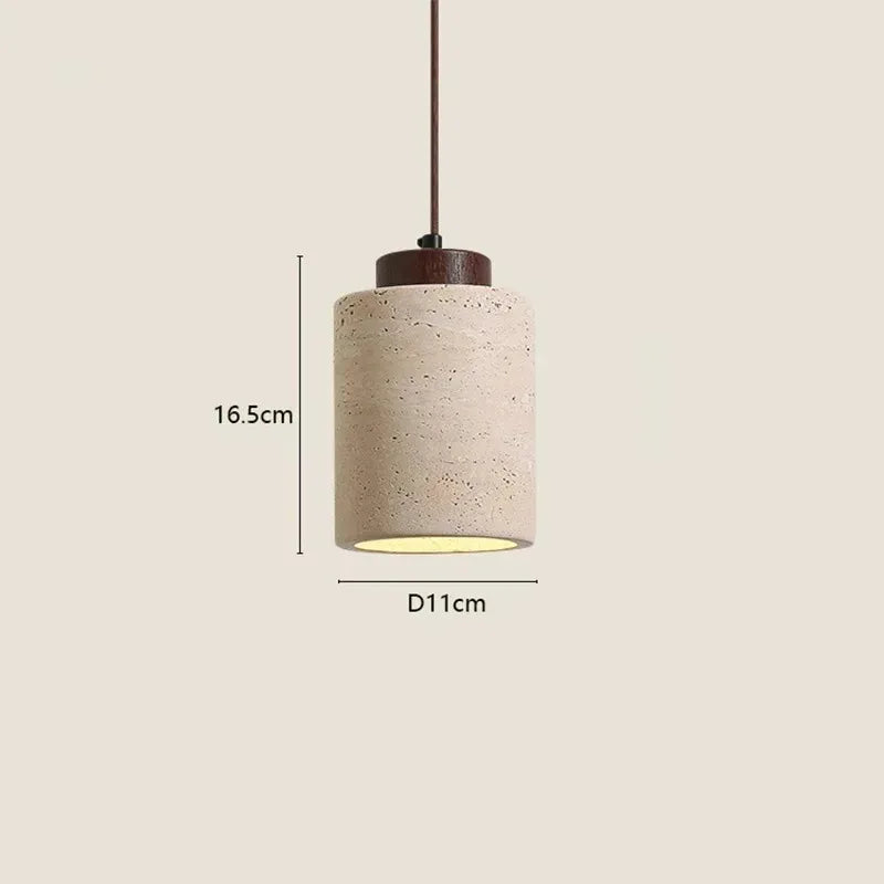 Vintage Japanese Style Wooden Pendant Lamp Chandelier for Bedroom Bedside Retro Bar Restaurant Lighting Fixture