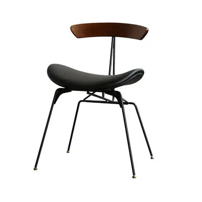 The Atelier – Upholstered Wrought Iron Dining Chair with Armrests