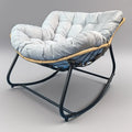 The Nest – Wicker Rattan Rocking Lounge Chair for Balcony & Living Room