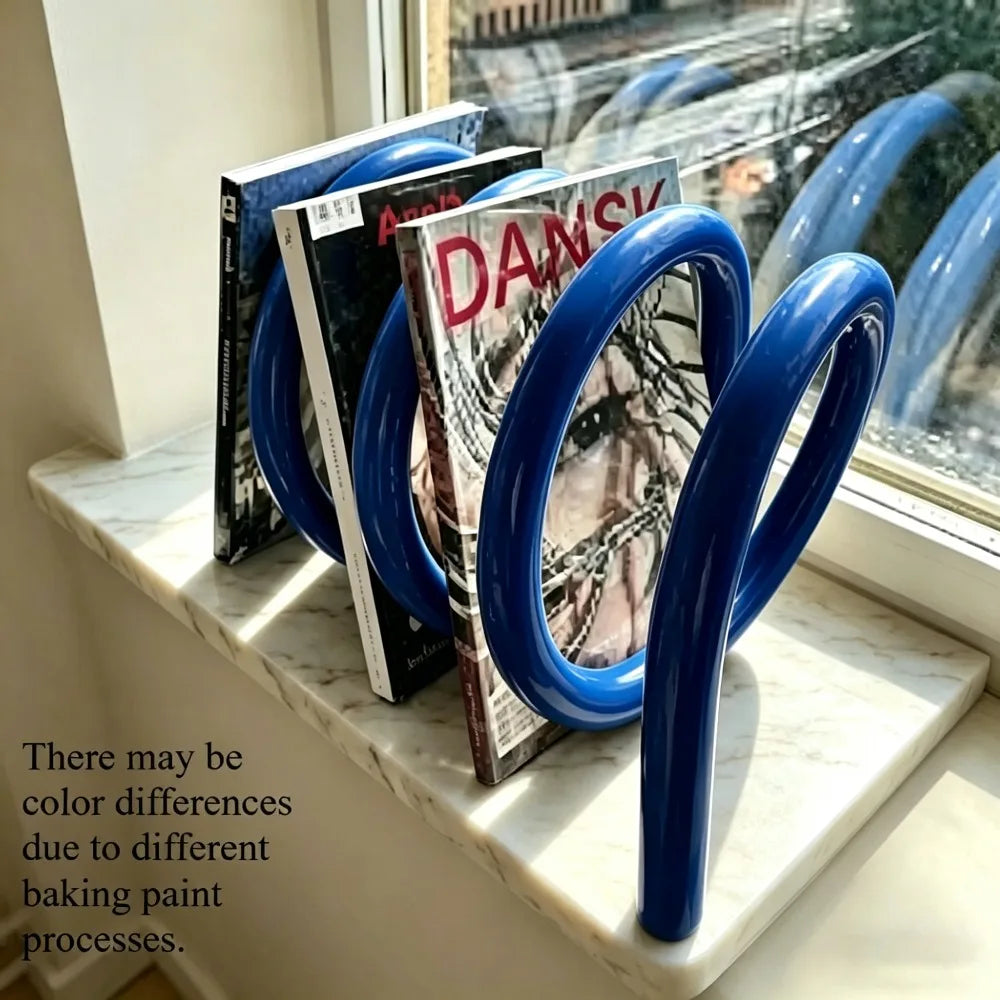 The Spiral – Rotating Metal Bookstand & Desktop File Organizer