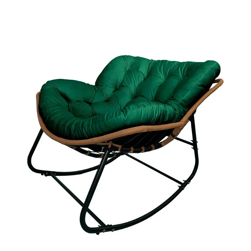 The Nest – Wicker Rattan Rocking Lounge Chair for Balcony & Living Room