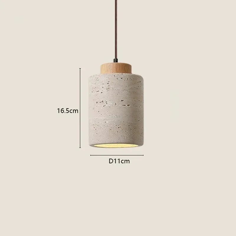Vintage Japanese Style Wooden Pendant Lamp Chandelier for Bedroom Bedside Retro Bar Restaurant Lighting Fixture