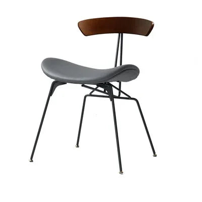 The Atelier – Upholstered Wrought Iron Dining Chair with Armrests