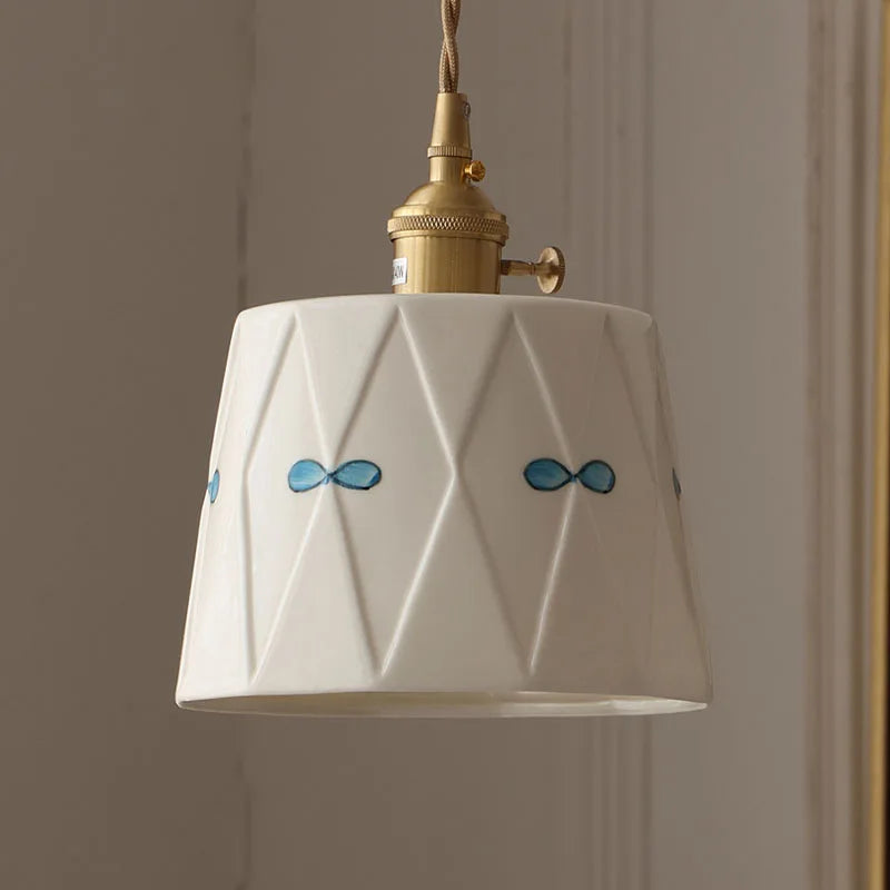 The Hana Glazed Ceramic Pendant Light
