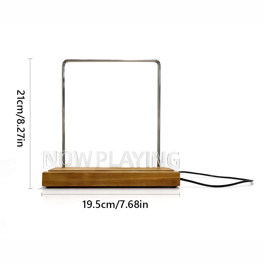 The Now Playing – Light-Up Vinyl Record Display Stand with Acrylic Holder