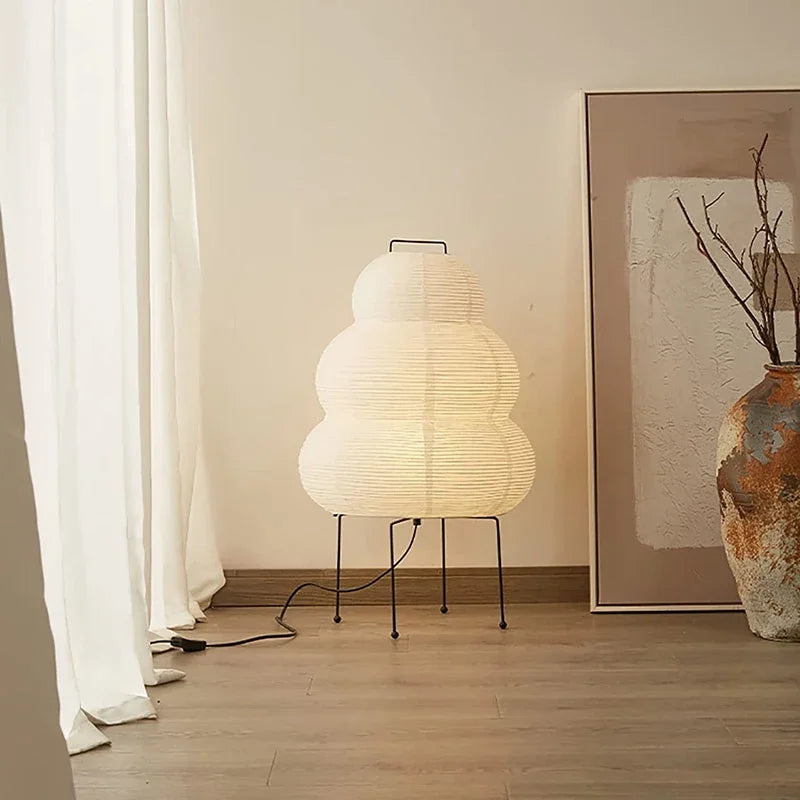 The Akari Sculptural Rice Paper Table Lamp