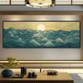The Great Wave – Japanese Ukiyo-e Panoramic Canvas Wall Art (Unframed)