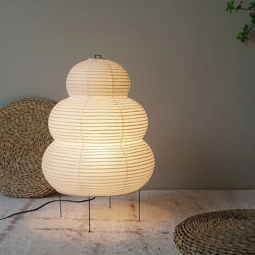 The Akari Sculptural Rice Paper Table Lamp