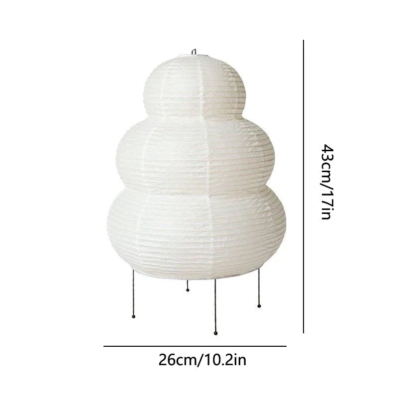 The Akari Sculptural Rice Paper Table Lamp