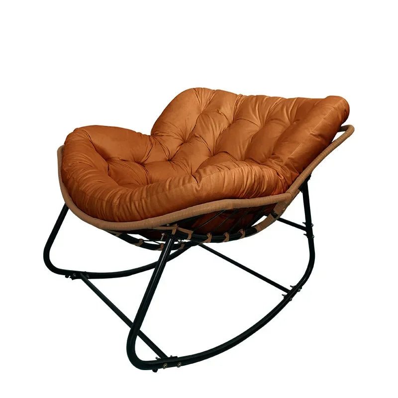 The Nest – Wicker Rattan Rocking Lounge Chair for Balcony & Living Room