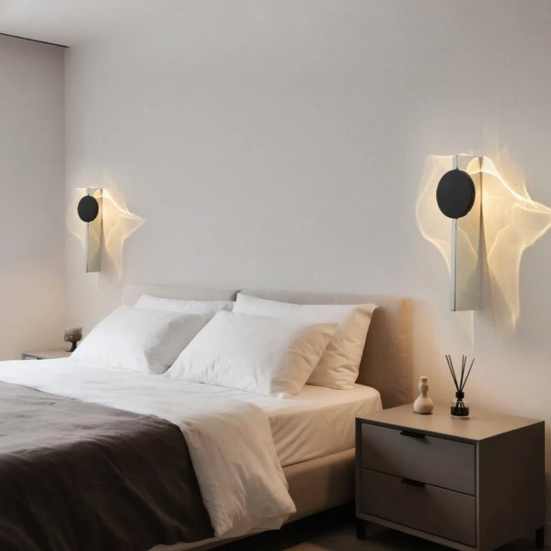 The Ripple – Matte Black LED Wall Sconce with Shadow Effect