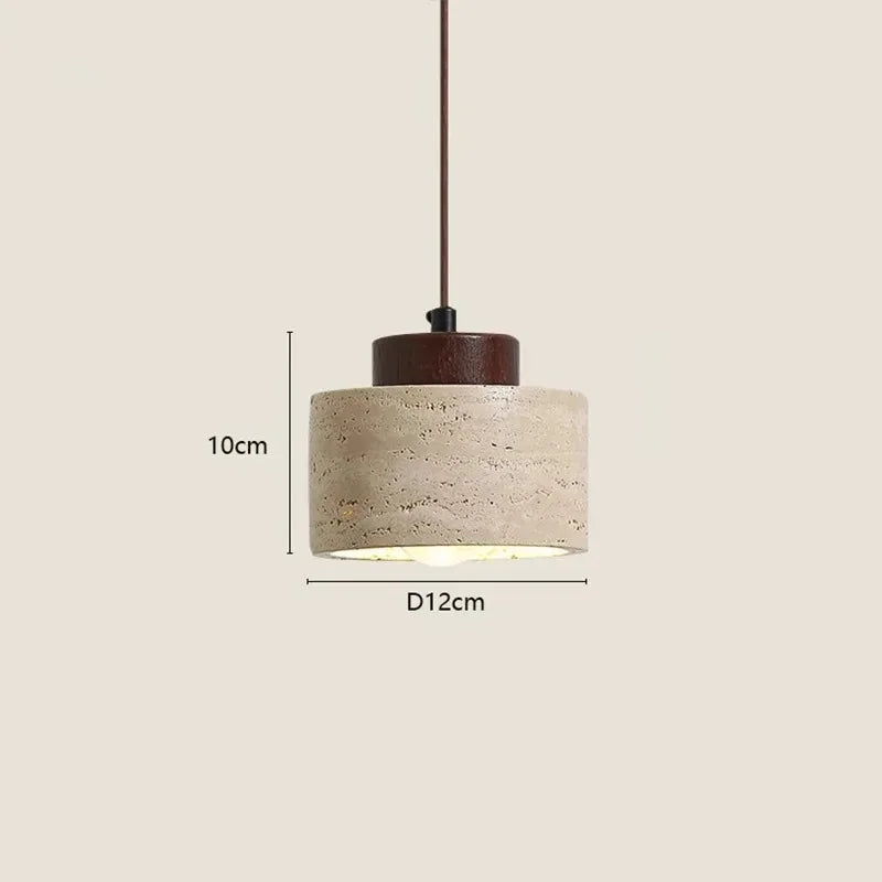 Vintage Japanese Style Wooden Pendant Lamp Chandelier for Bedroom Bedside Retro Bar Restaurant Lighting Fixture