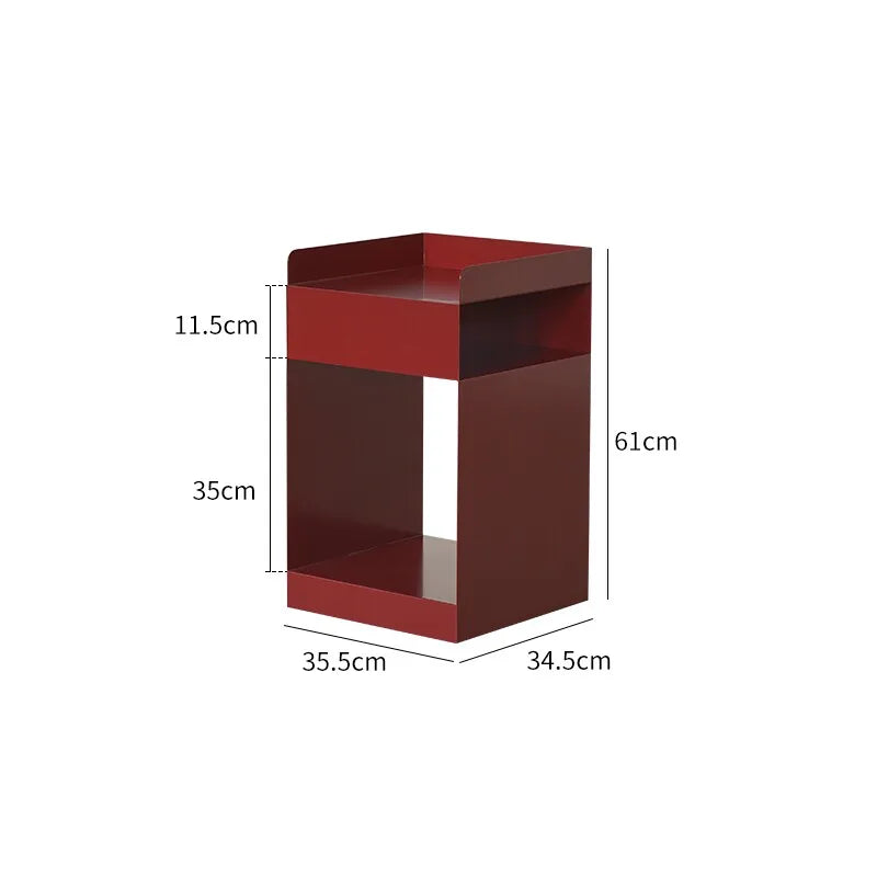 The Rover – Movable Stainless Steel Sofa Side Table with Storage