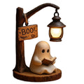 3D Resin Halloween Ghost Reading Lantern Reading Corner Light Aesthetic Lantern For Indoor Living Room Bedroom Decorations
