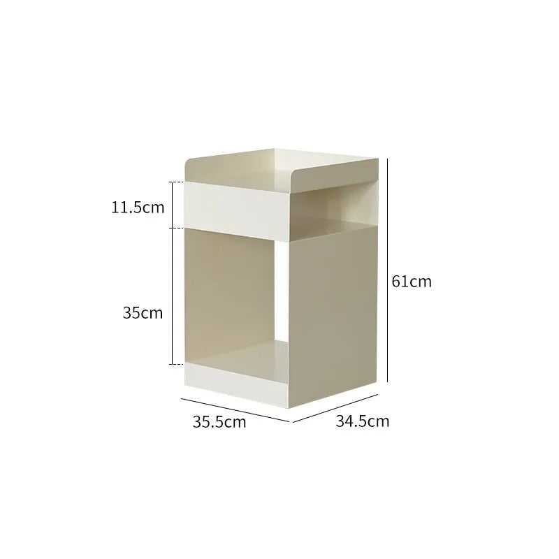 The Rover – Movable Stainless Steel Sofa Side Table with Storage