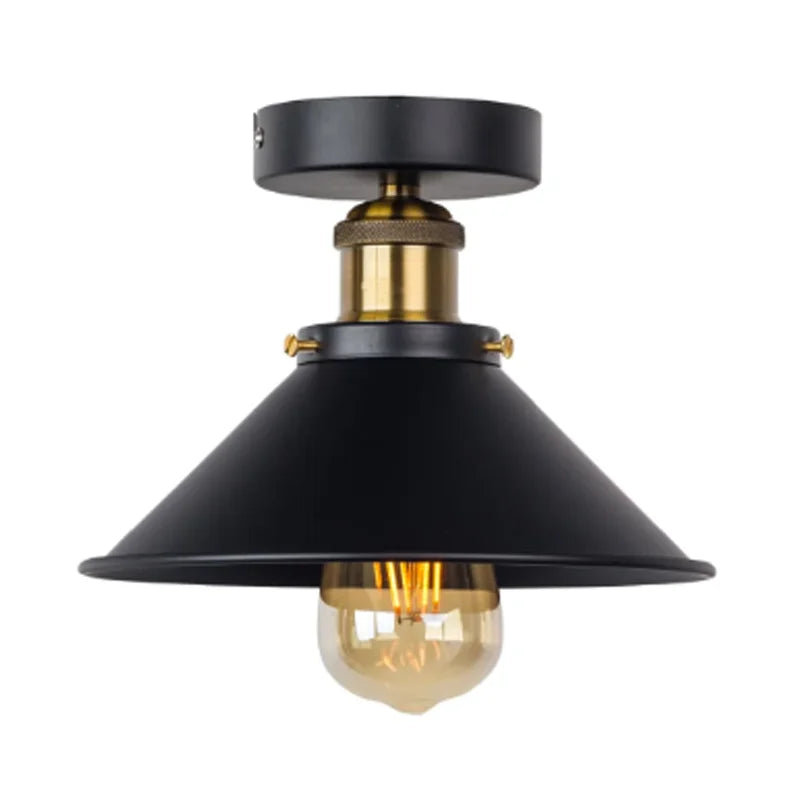 American industrial style wall lamp staircase hallway bedside wall lamp Retro decorative wall light iron wall lamp