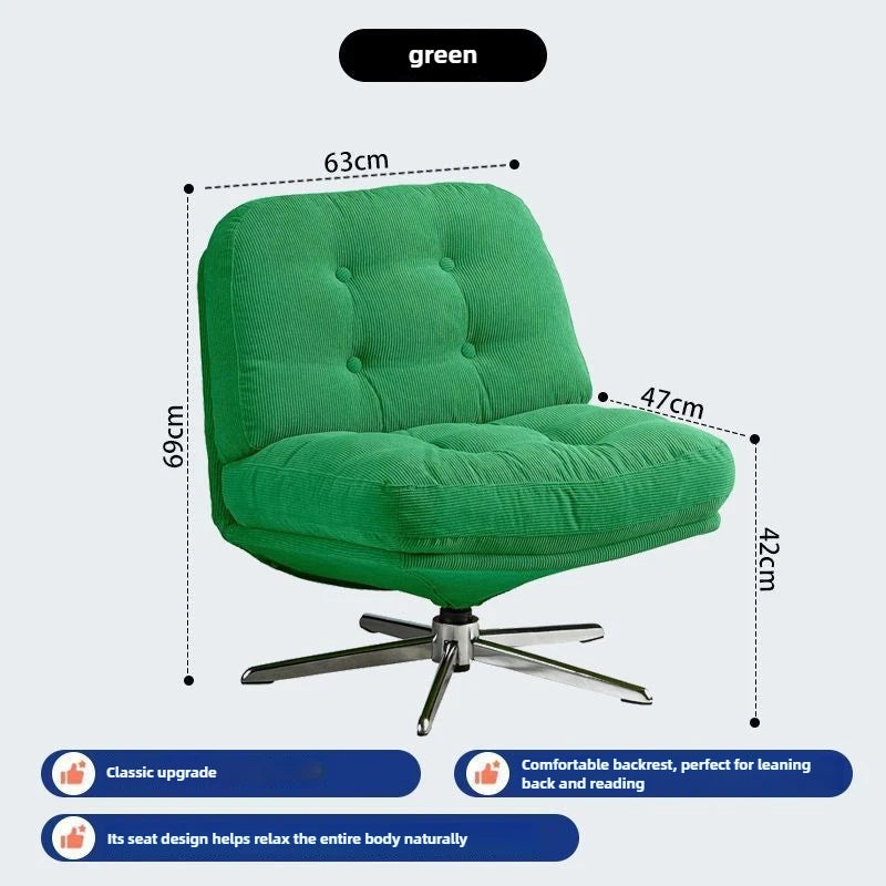 Lazy Sofa Chair, Leisure Sofa, Household Rotatable Adjustable Chair, Balcony Living Room Single Sofa, Bedroom Chair Furniture