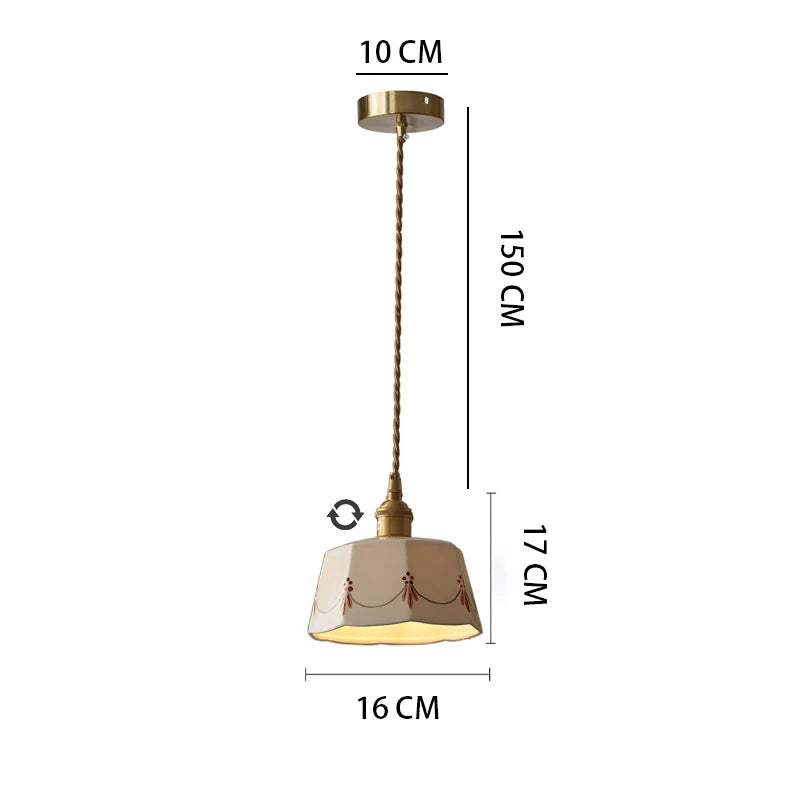 The Hana Glazed Ceramic Pendant Light