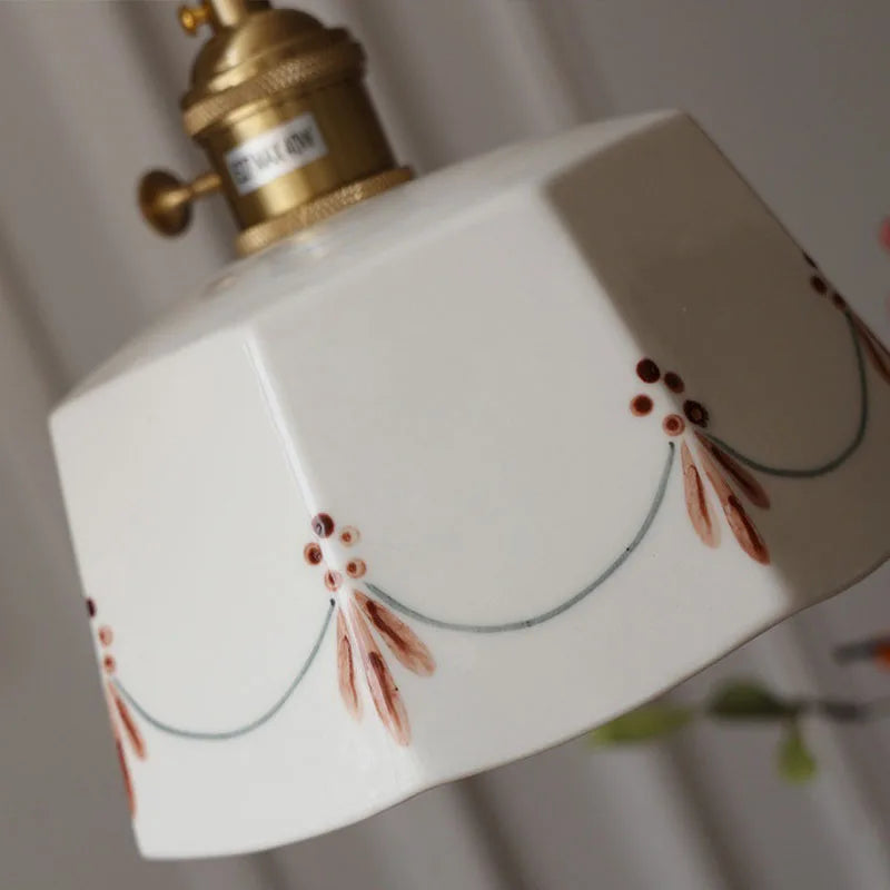 The Hana Glazed Ceramic Pendant Light