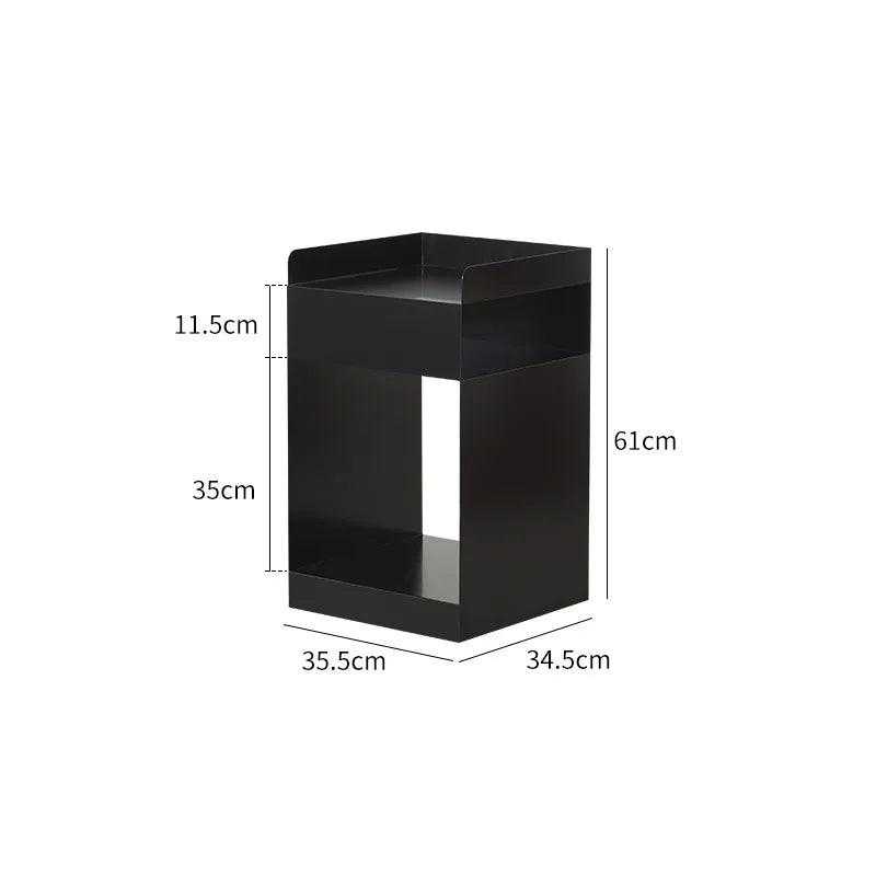 The Rover – Movable Stainless Steel Sofa Side Table with Storage