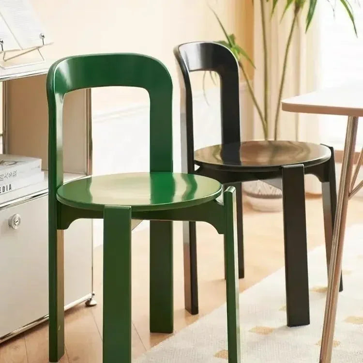 The Nordic Rey – Solid Beech Wood Stackable Dining Chair
