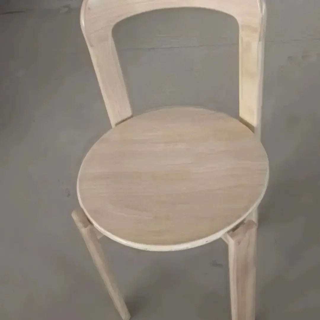 The Nordic Rey – Solid Beech Wood Stackable Dining Chair