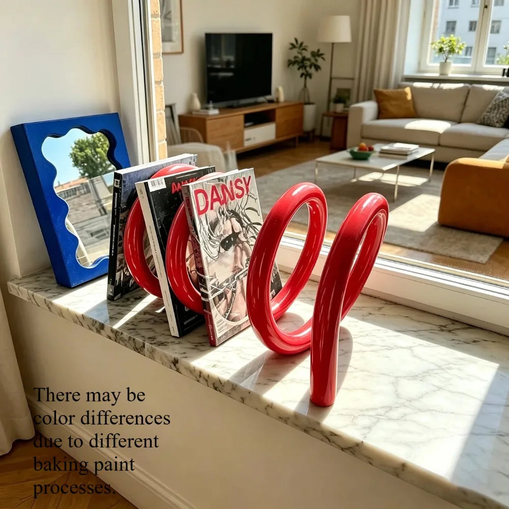 The Spiral – Rotating Metal Bookstand & Desktop File Organizer