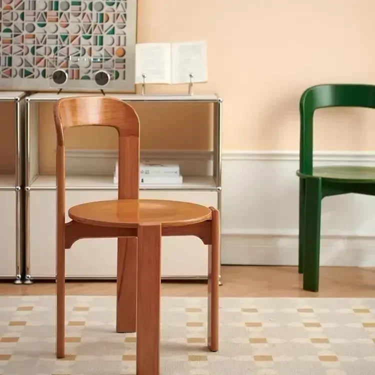 The Nordic Rey – Solid Beech Wood Stackable Dining Chair