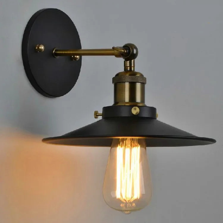 American industrial style wall lamp staircase hallway bedside wall lamp Retro decorative wall light iron wall lamp