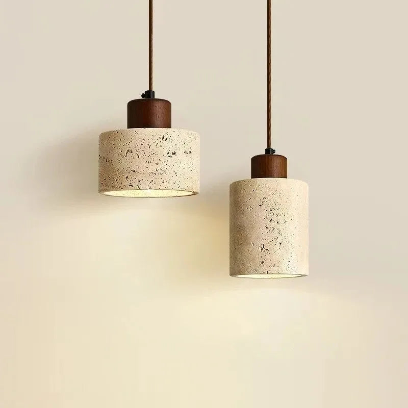 Vintage Japanese Style Wooden Pendant Lamp Chandelier for Bedroom Bedside Retro Bar Restaurant Lighting Fixture