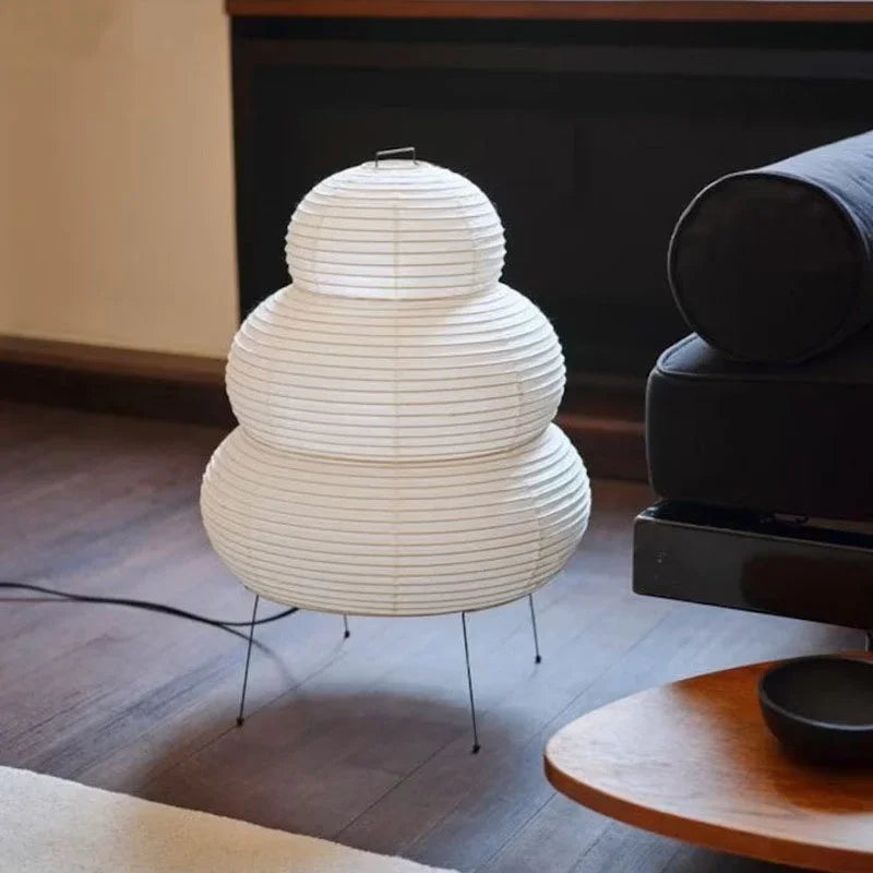 The Akari Sculptural Rice Paper Table Lamp