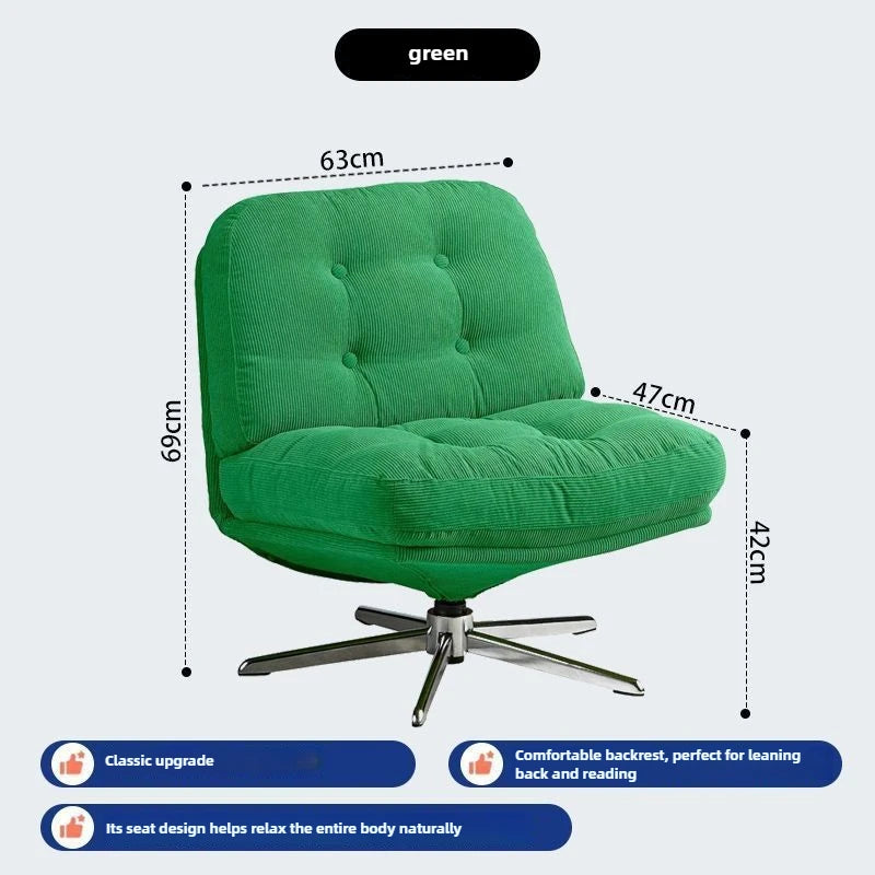 Lazy Sofa Chair, Leisure Sofa, Household Rotatable Adjustable Chair, Balcony Living Room Single Sofa, Bedroom Chair Furniture