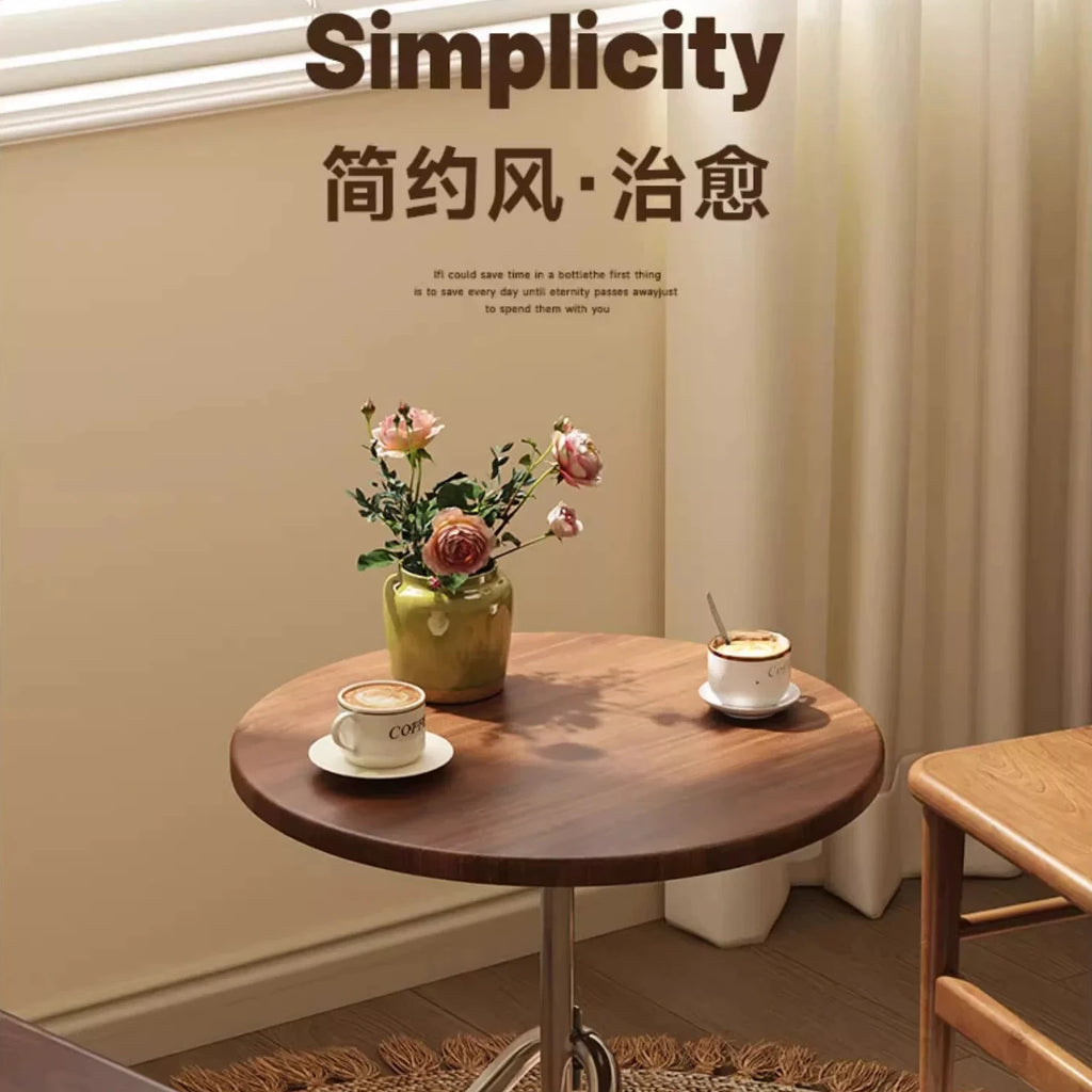 The Ronde – Round Metal Bedside Table with Storage Shelf