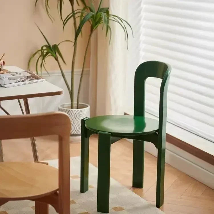 The Nordic Rey – Solid Beech Wood Stackable Dining Chair