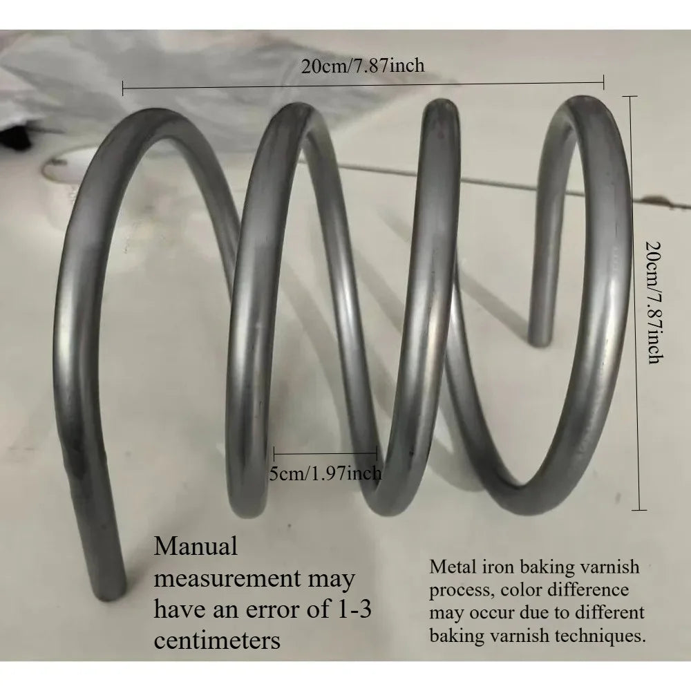 The Spiral – Rotating Metal Bookstand & Desktop File Organizer