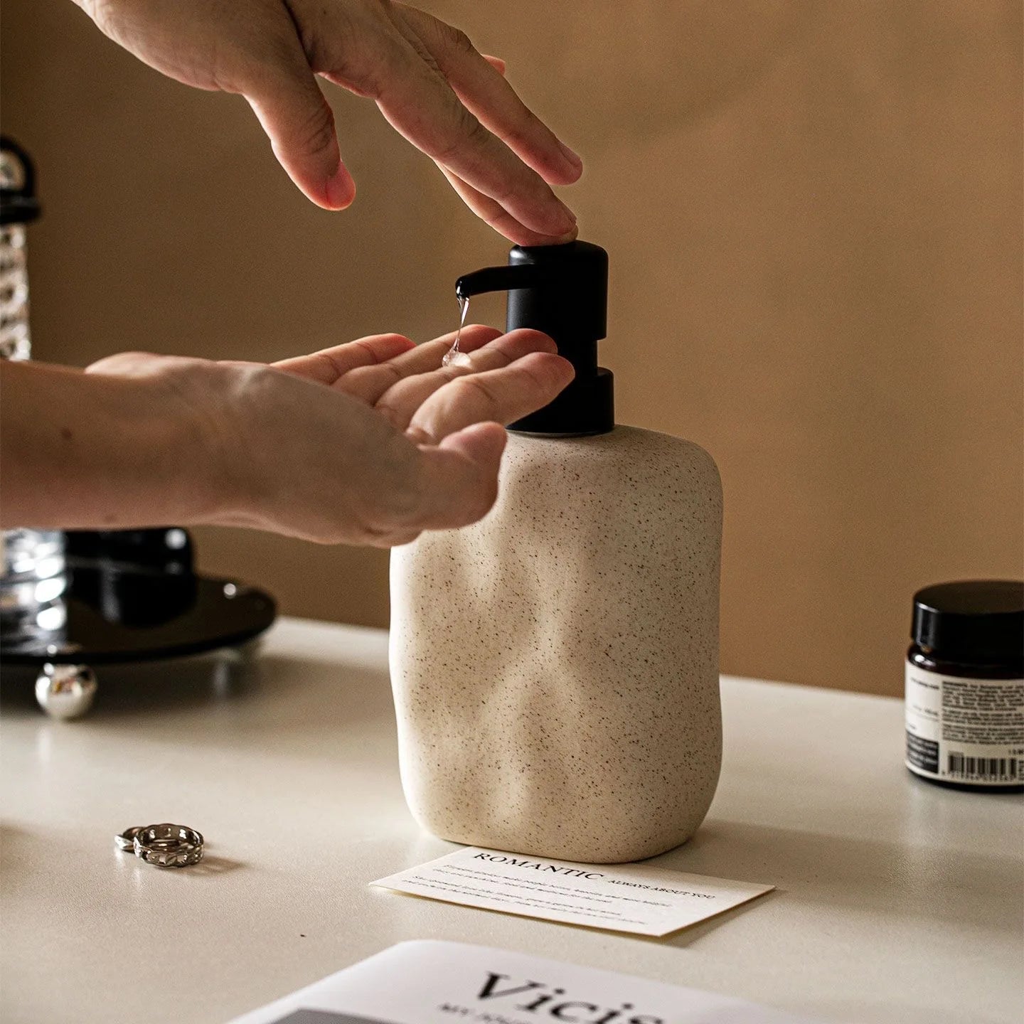 The Wabi Ceramic Soap Dispenser