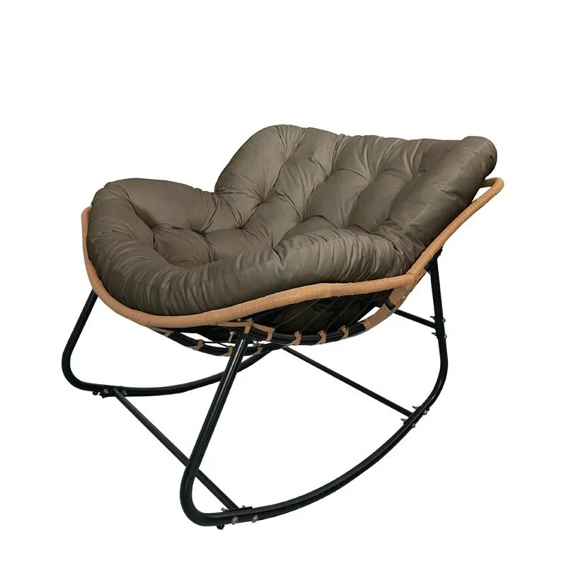The Nest – Wicker Rattan Rocking Lounge Chair for Balcony & Living Room