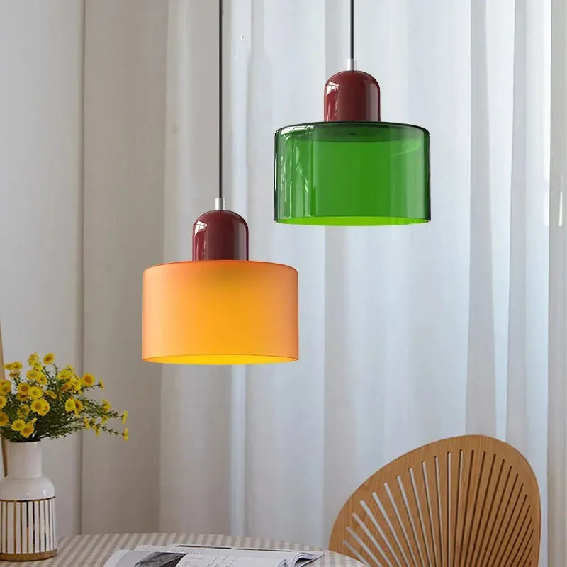The Suna Scalloped Glass Mini Pendant