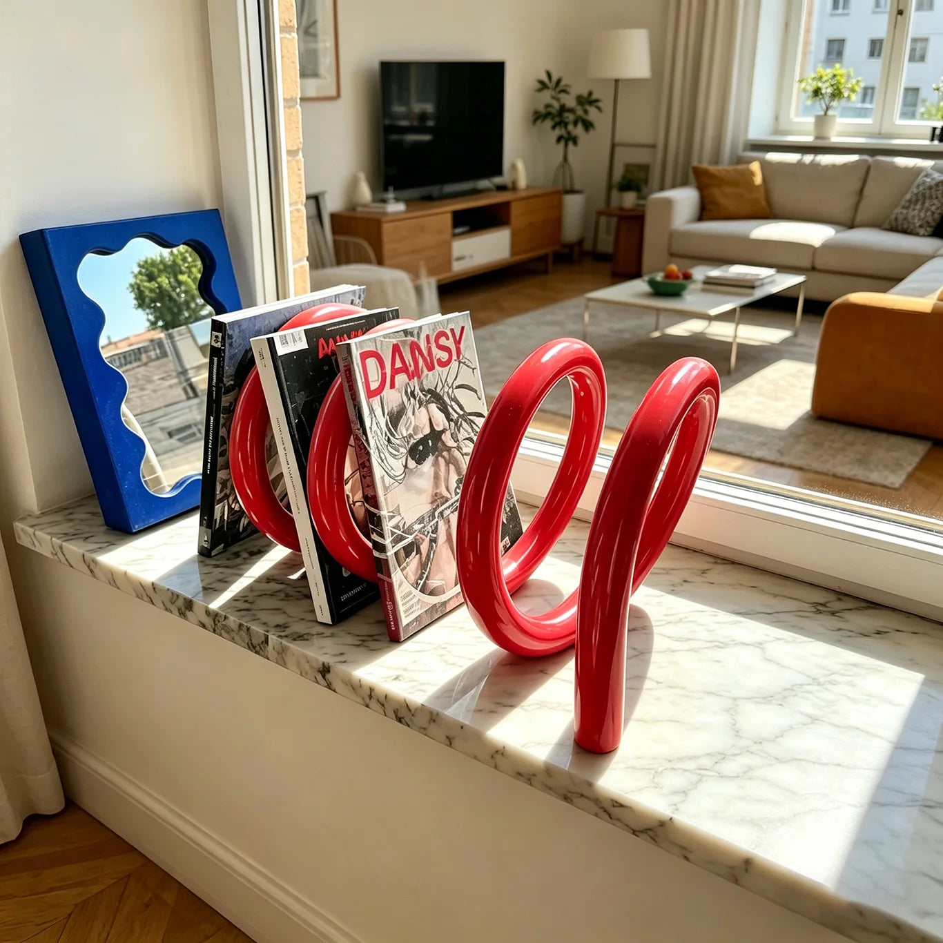 The Spiral – Rotating Metal Bookstand & Desktop File Organizer